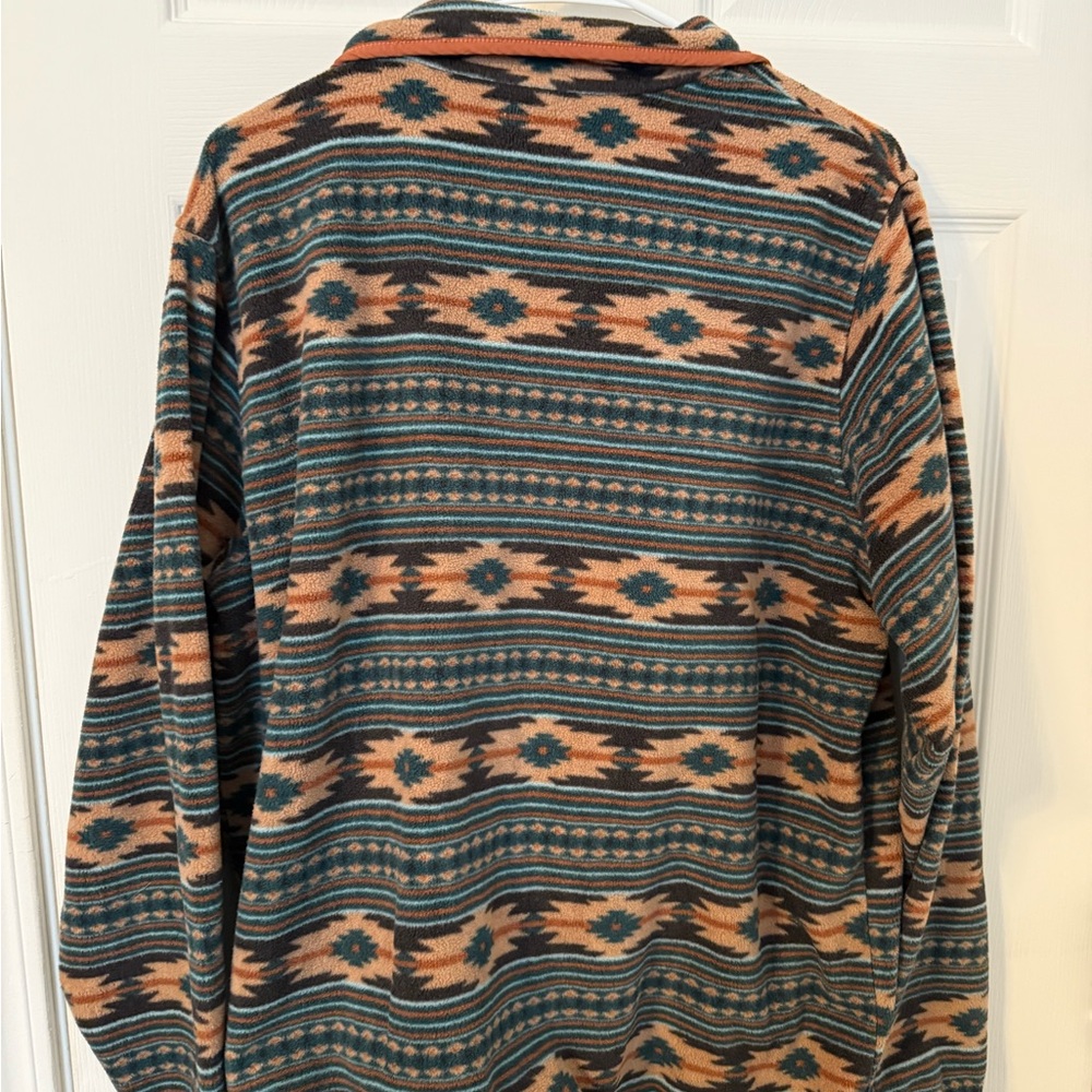 Cinch Multicolor Aztec Button-Up Pullover - image 3